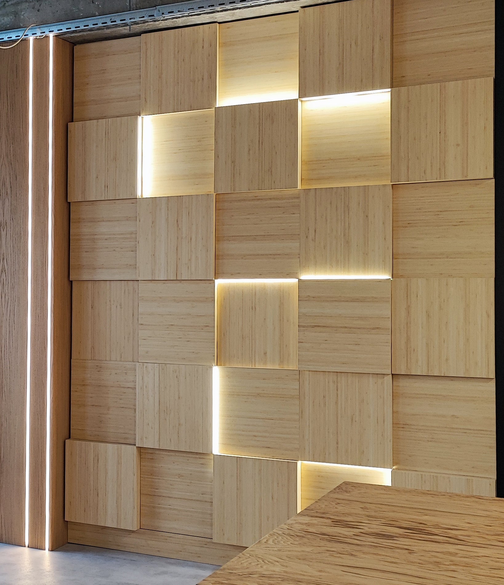Oak panel with Backlighting -1pc