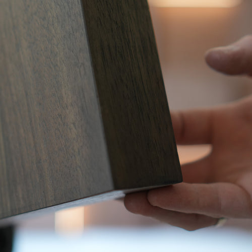 Backlit black Wood Wall Panels