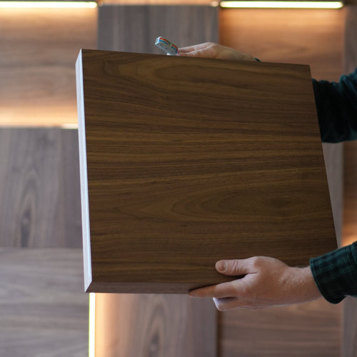 Walnut Wall Panel with Backlight
