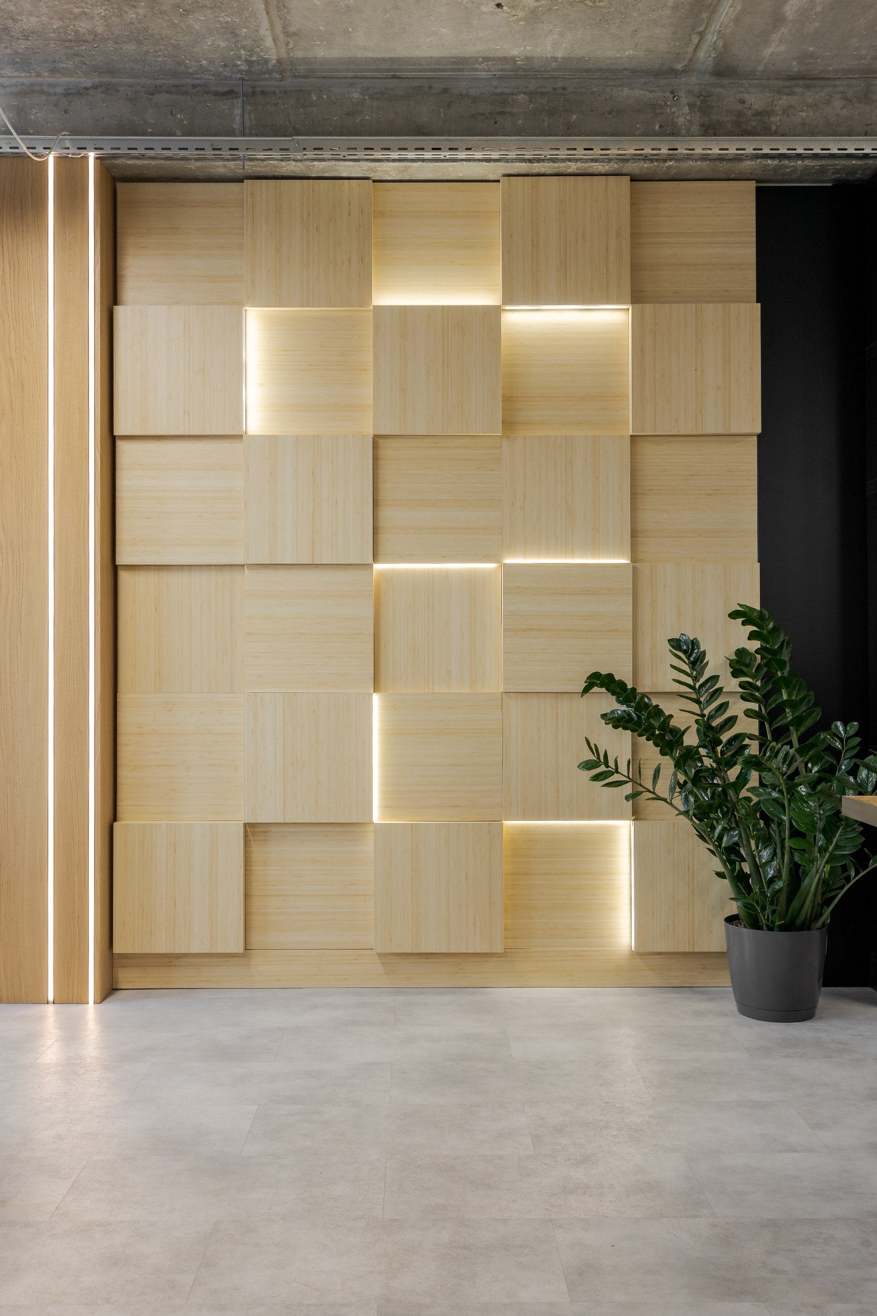 Oak panel with Backlighting -1pc
